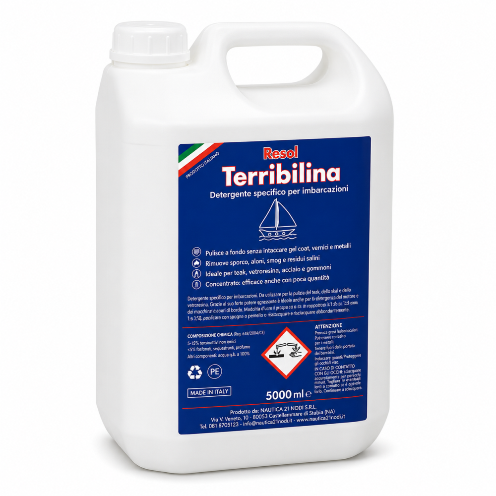 Detergente Terribilina per Teak,skai e Vetroresina 5LT